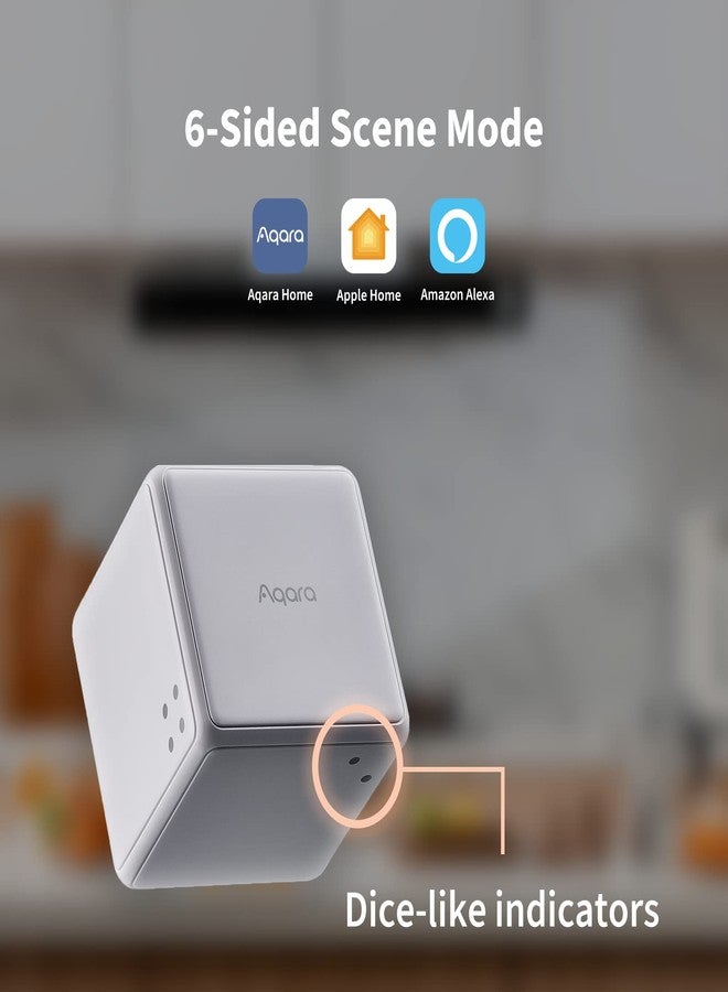 Aqara Cube T1 Pro, Requires AQARA ZIGBEE 3.0 HUB, 6 Sides to Control Different Scenes and Diverse Actions to Control Smart Home Devices, Supports Homekit, Alexa and IFTTT - Image 2